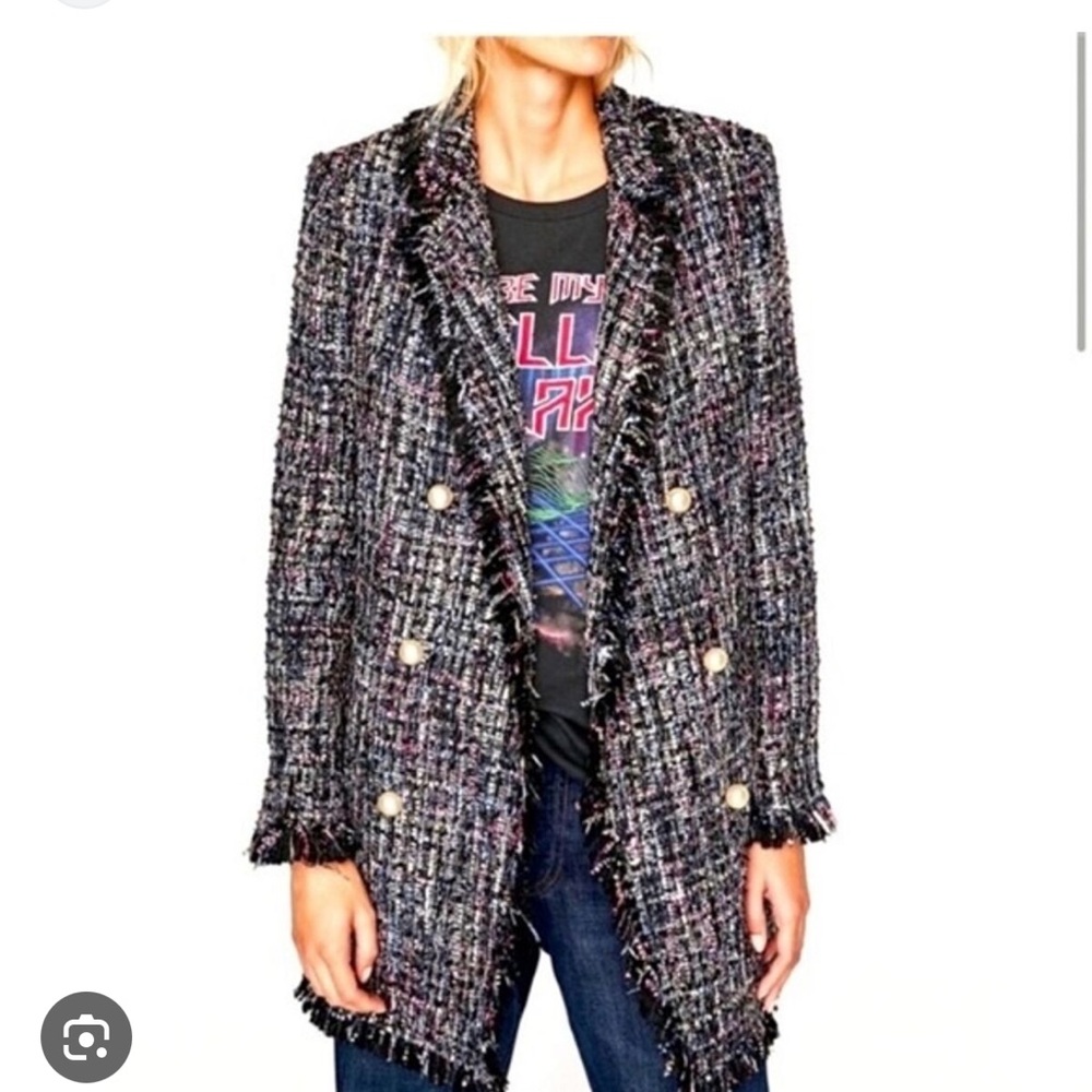 Tweed Double-Breasted Jacket